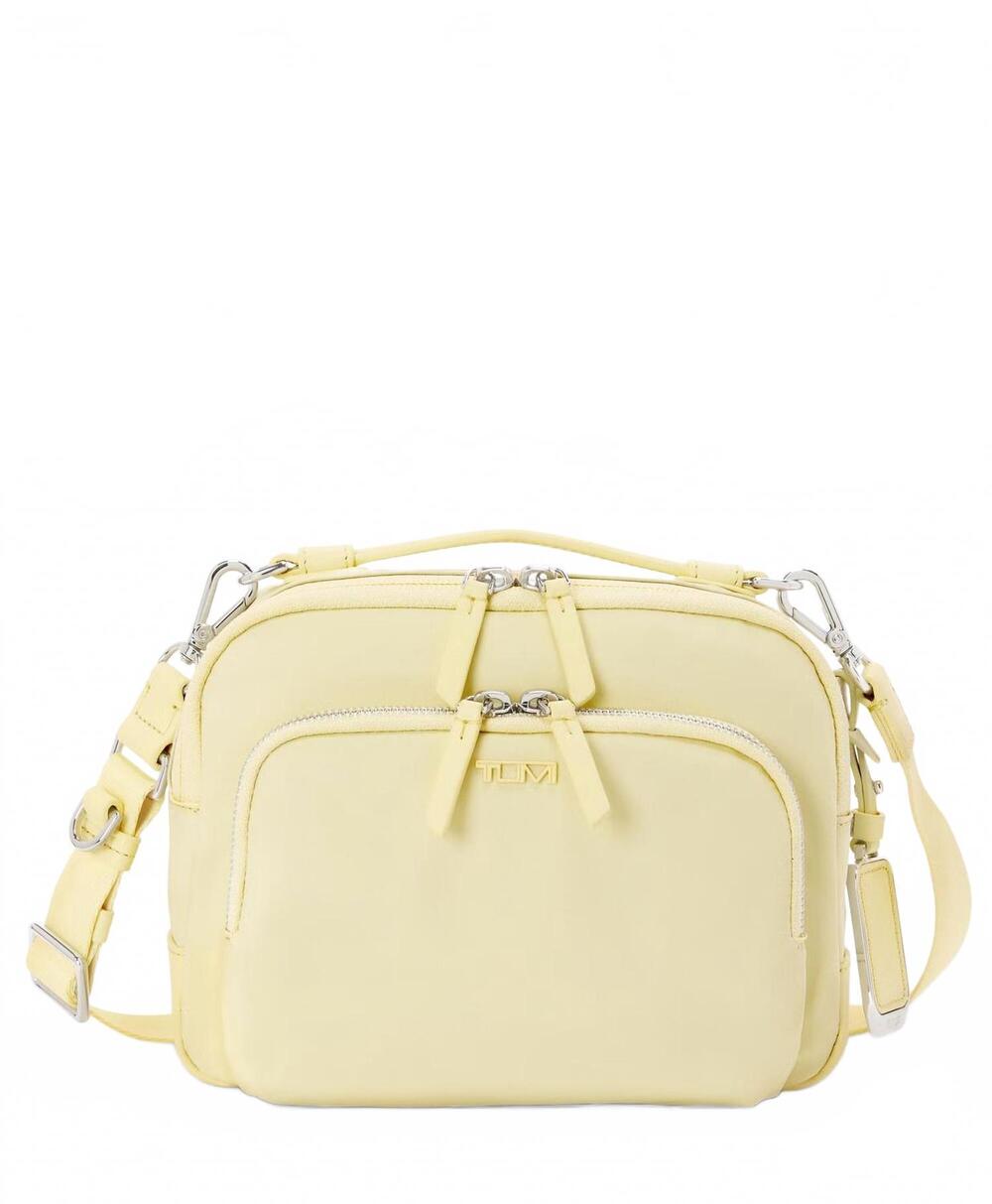 NEW TUMI women's voyageur teghan crossbody bag in washed yellow